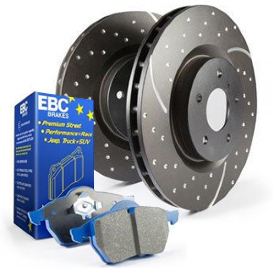 PD01KF474 EBC Front OE/OEM Replacement Brake Discs and Greenstuff Pads Kit 